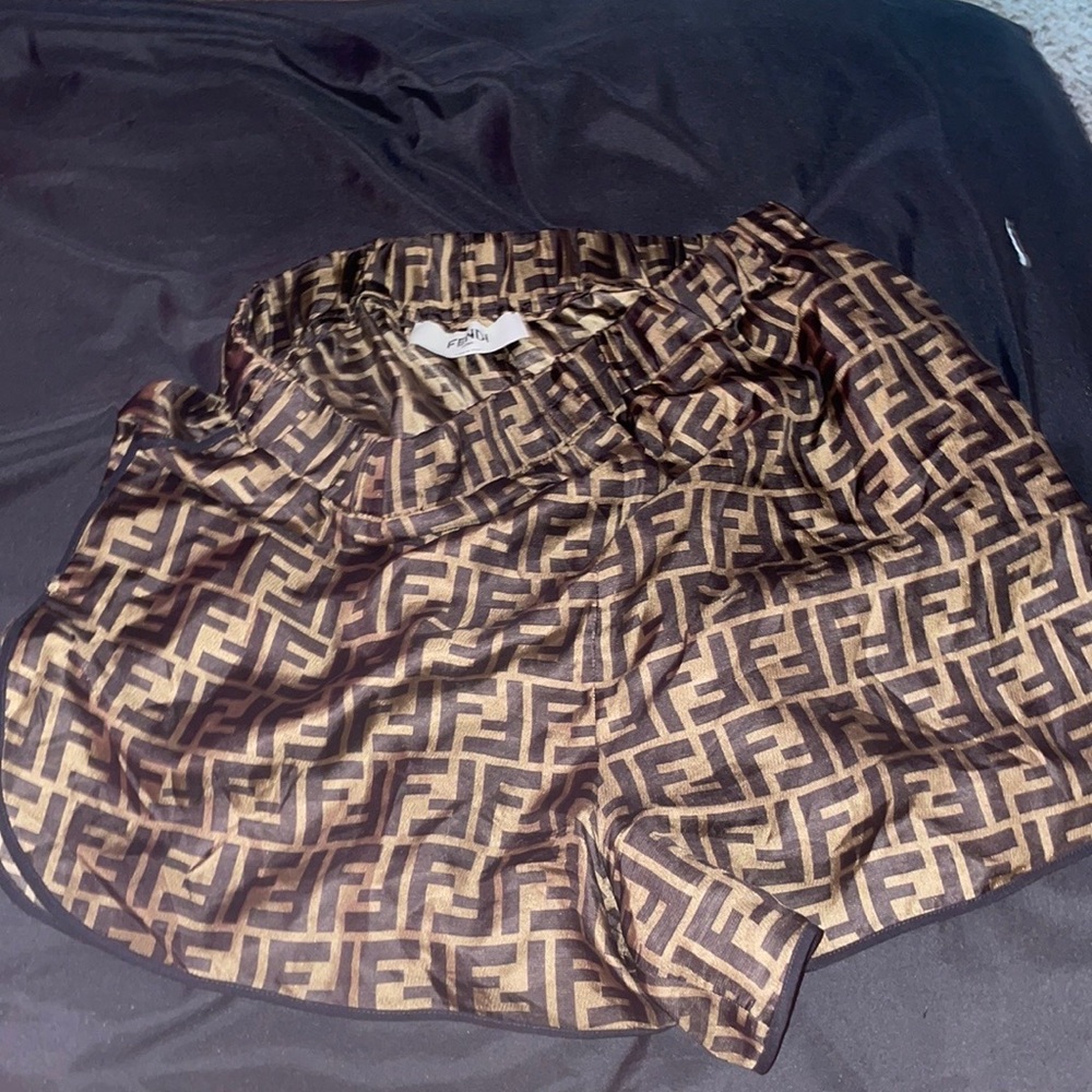 FENDI SHORTS SILK